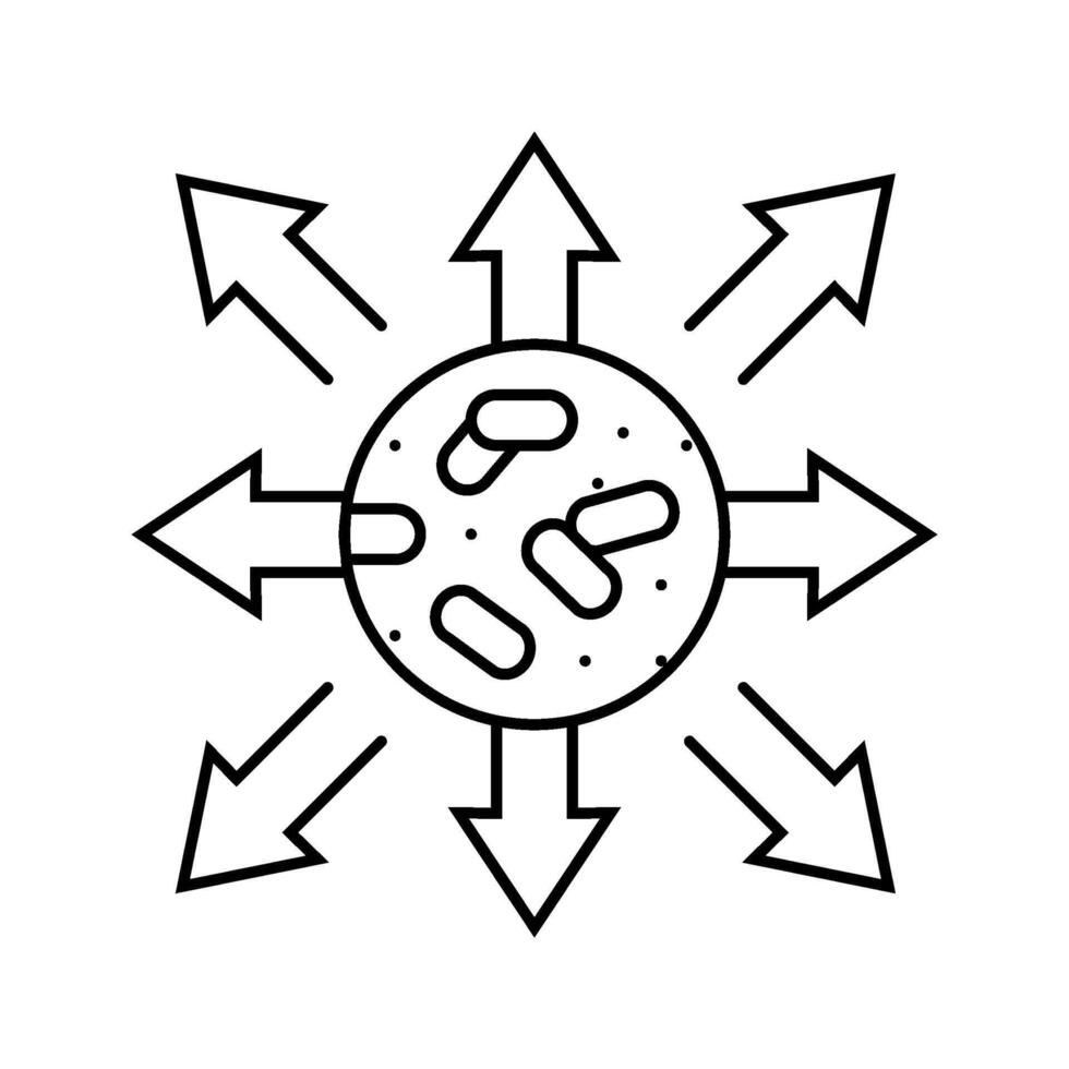 quality control wood pellets line icon illustration vector