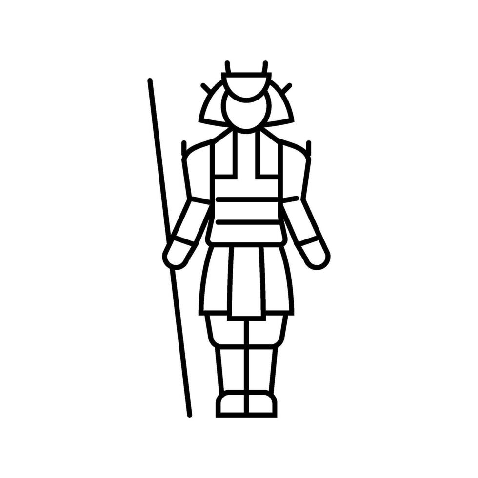 dolls day japanese holiday line icon illustration vector