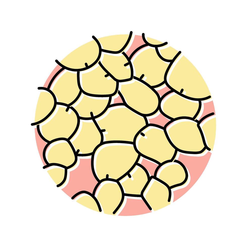 adipose tissue obesity overweight color icon illustration vector