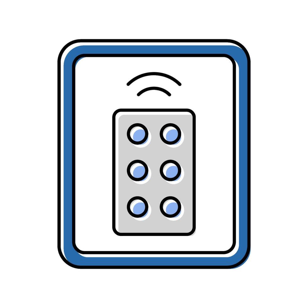 remote control label product caution color icon illustration vector