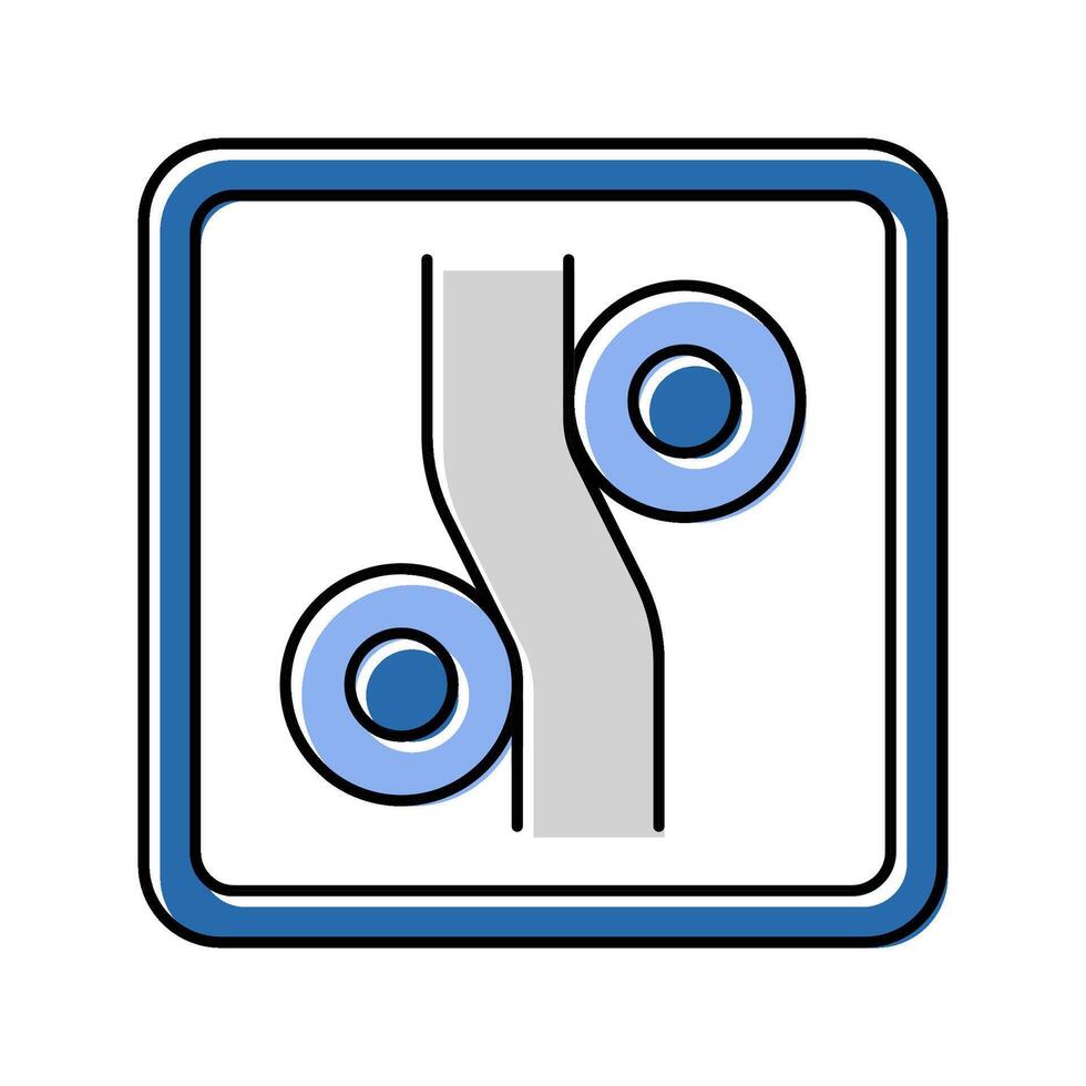 free bending label product caution color icon illustration vector