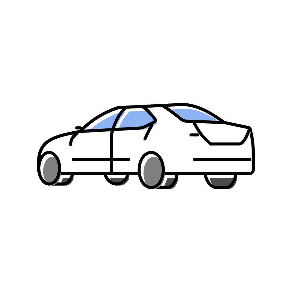 speed car transport color icon illustration vector