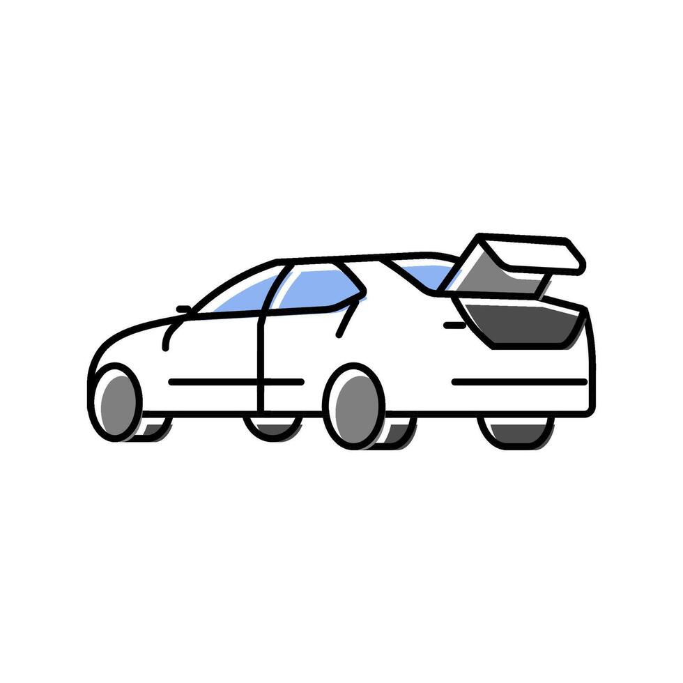 car modern transport color icon illustration vector