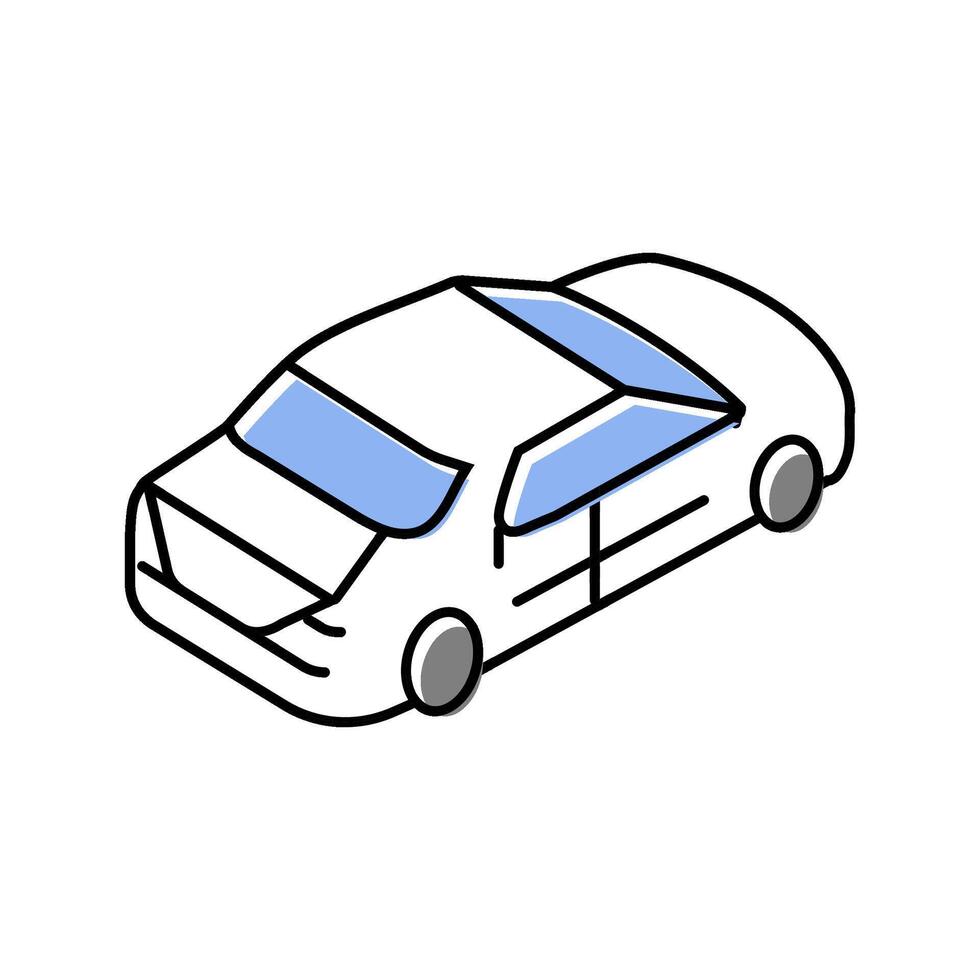 car drive urban color icon illustration vector
