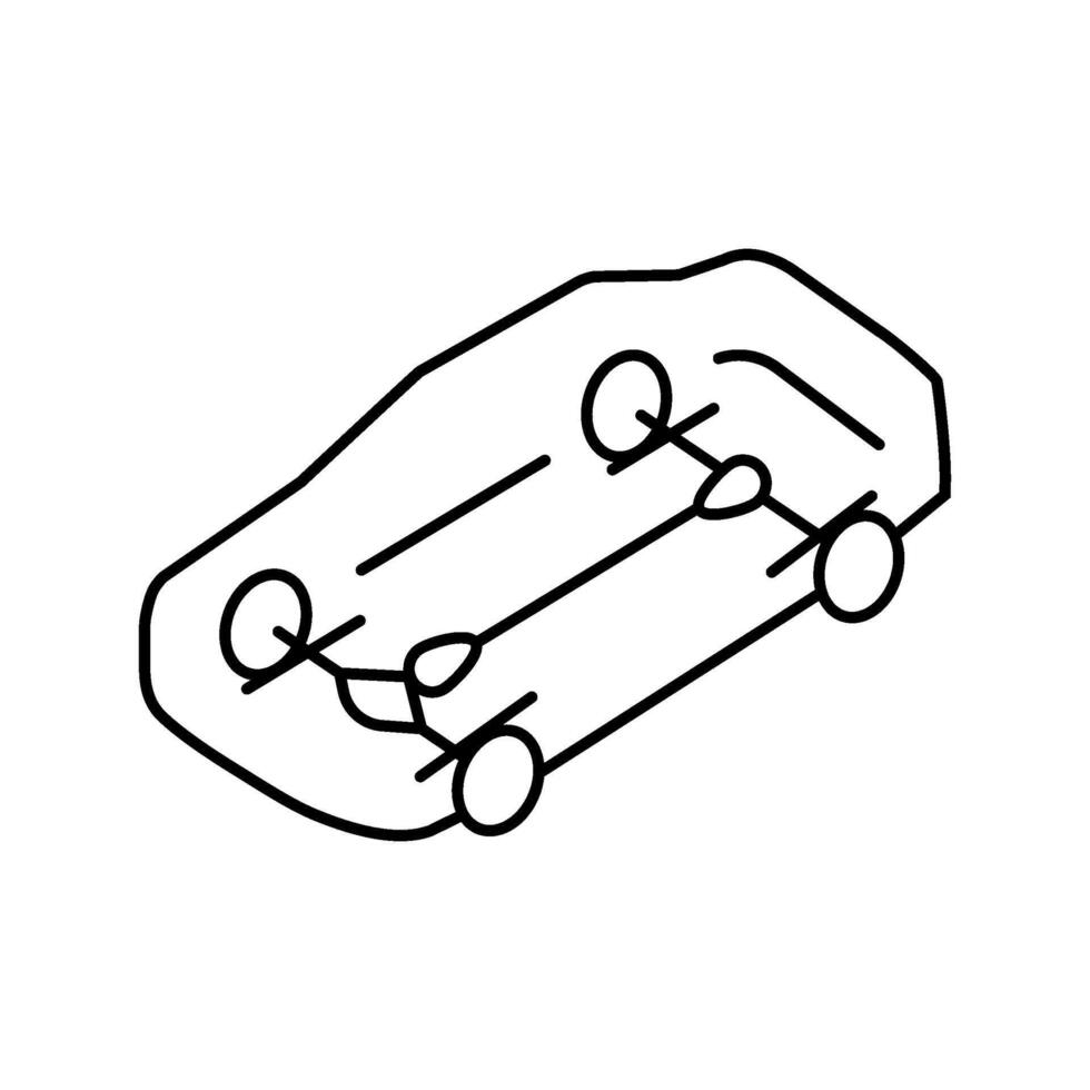 motor car line icon illustration vector