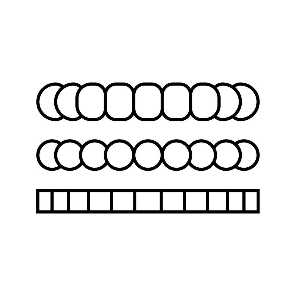 beaded bracelet diy fashion handmade line icon illustration vector