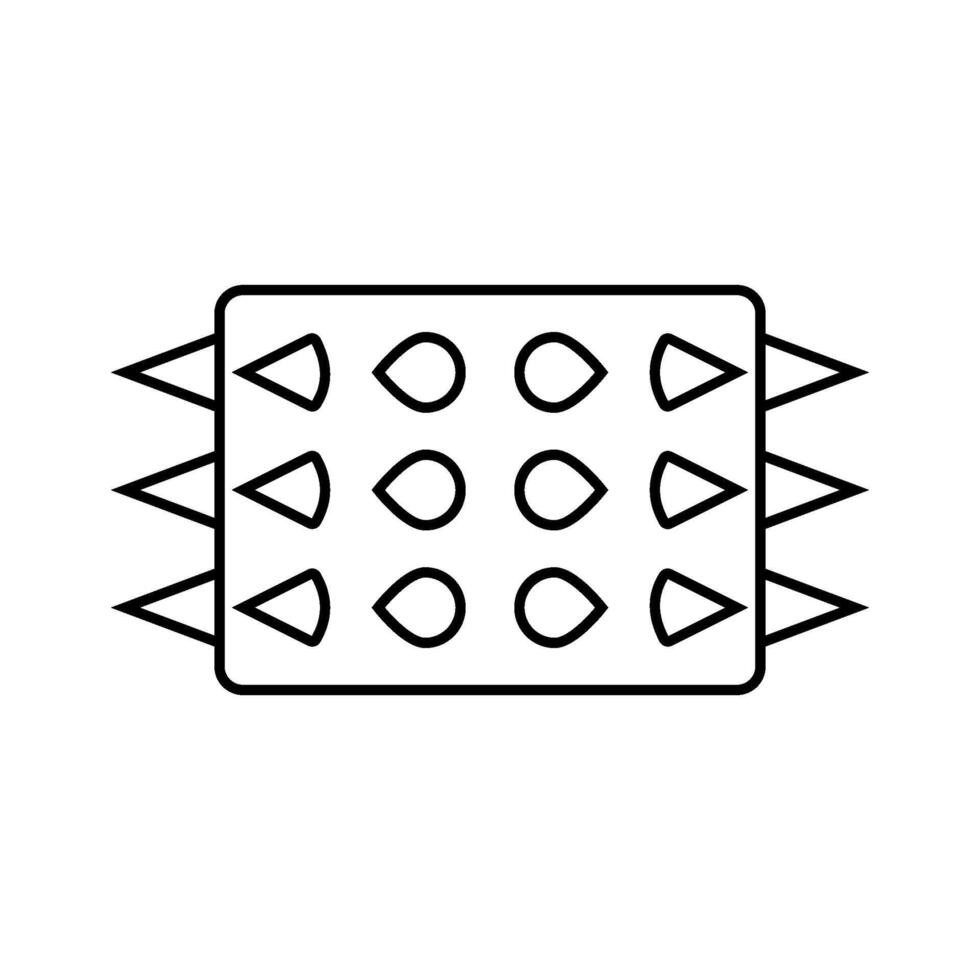 spikes accessories diy fashion handmade line icon illustration vector