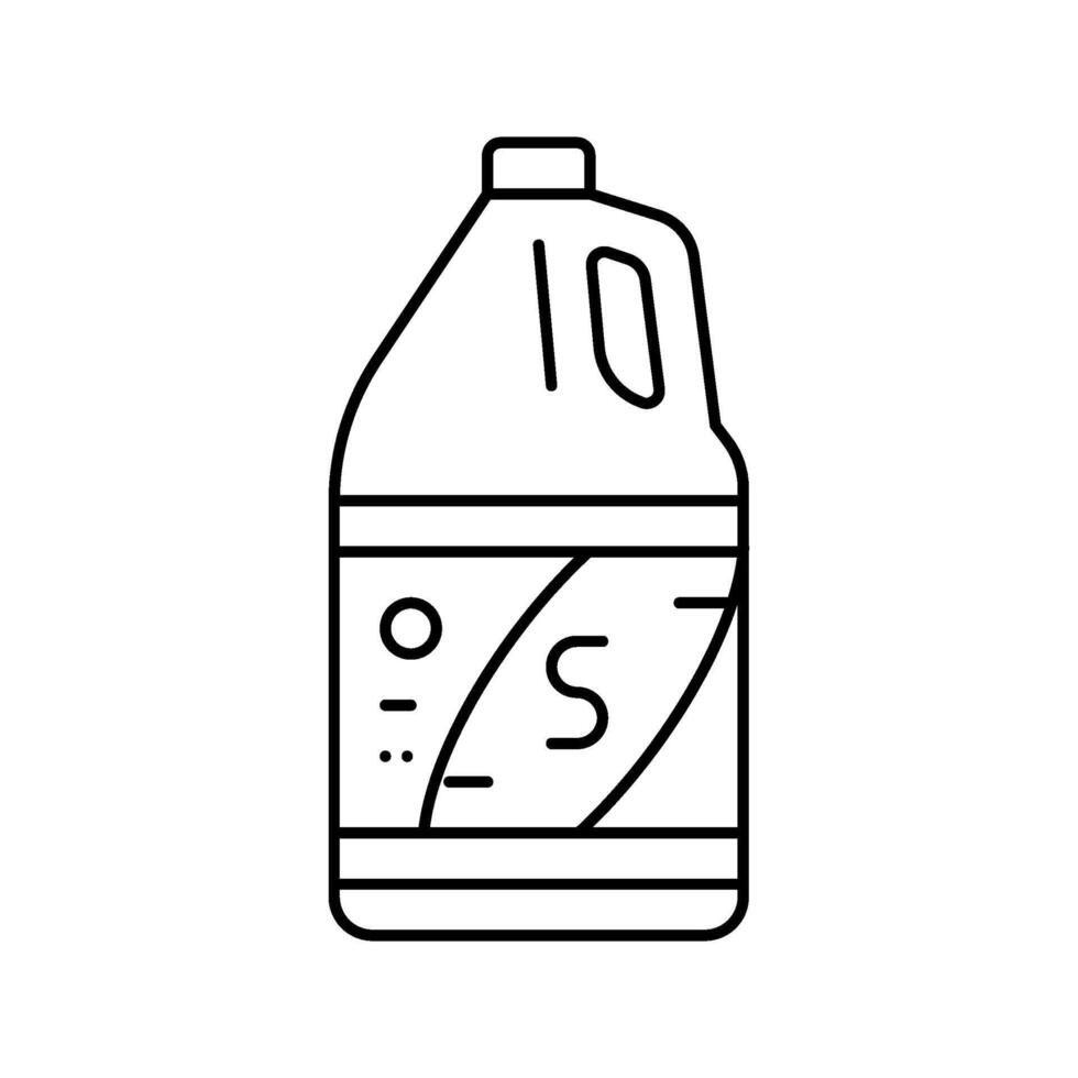 solvent dry cleaning line icon illustration vector