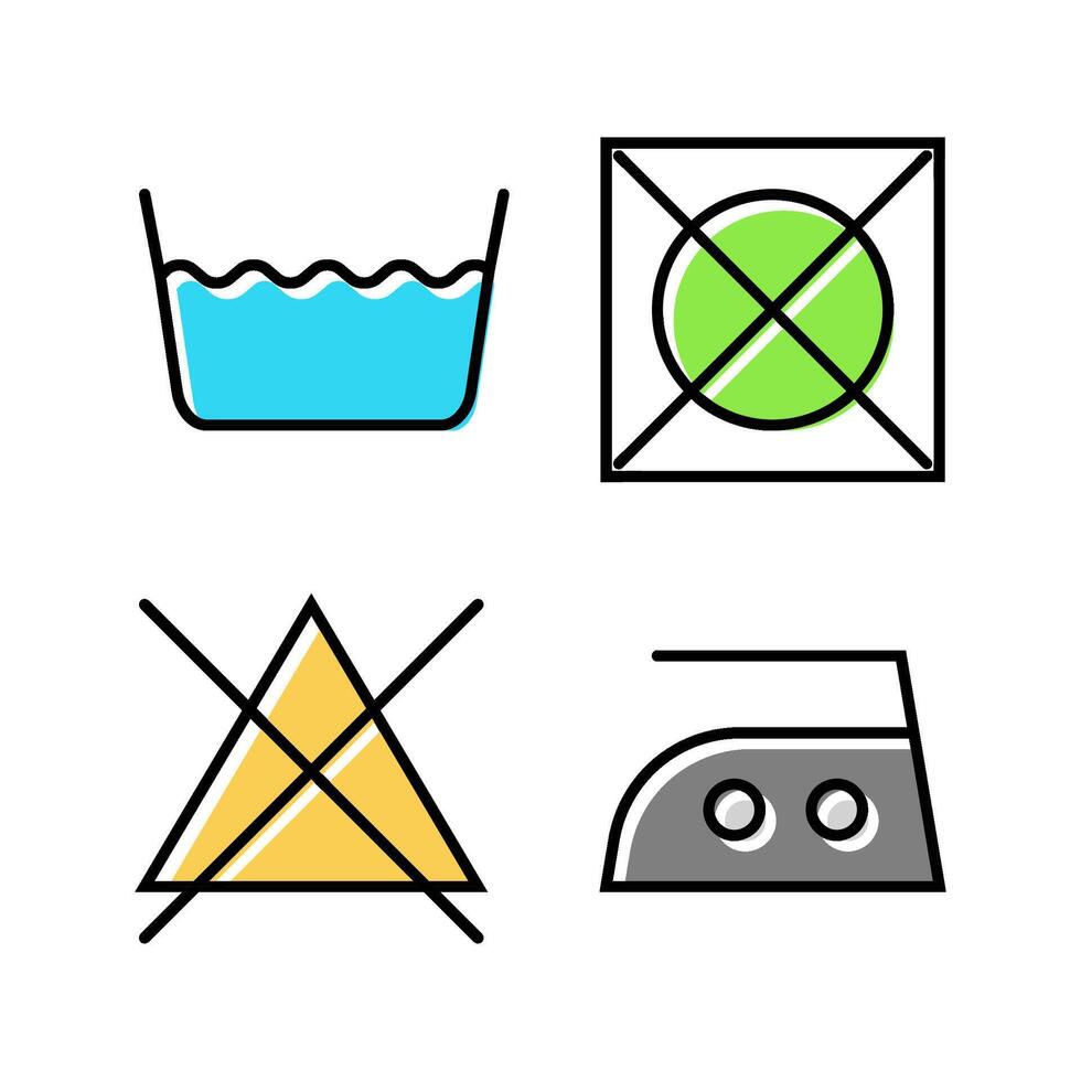 garment care dry cleaning color icon illustration vector