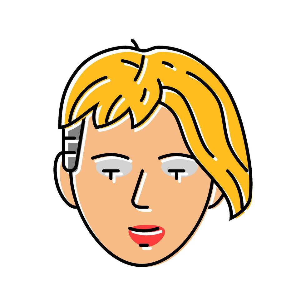 kid boy punk subculture style color icon illustration vector