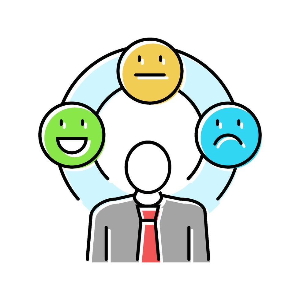 candidate experience recruitment business color icon illustration vector