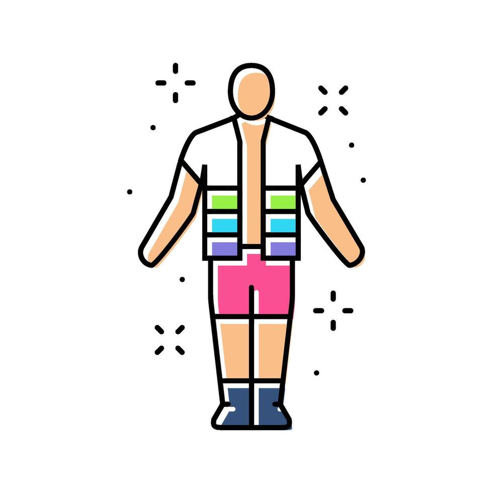 dance music event rave retro color icon illustration vector