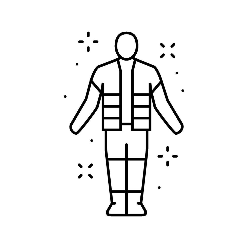 dance music event rave retro line icon illustration vector
