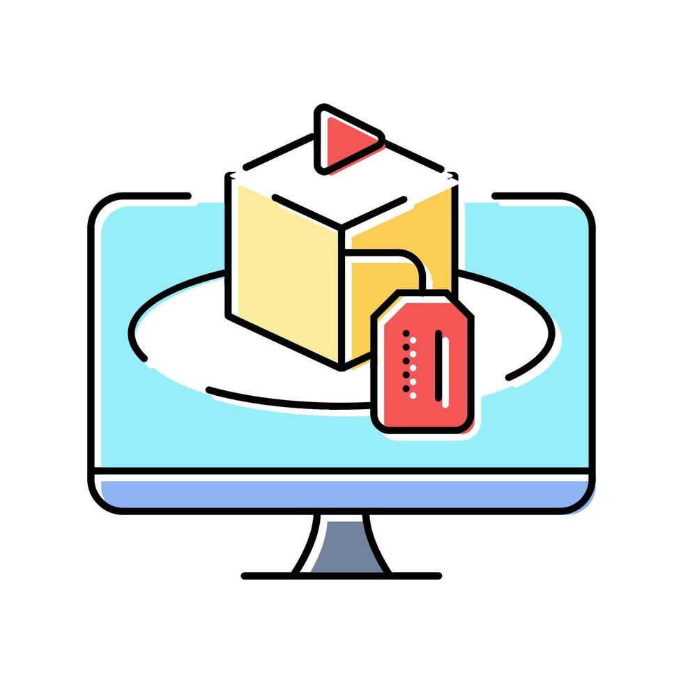 product demonstration technical sales engineer color icon illustration vector