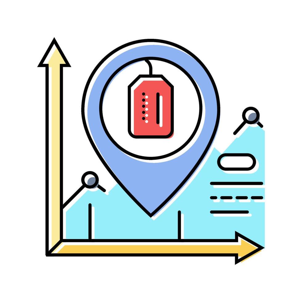 product positioning technical sales engineer color icon illustration vector
