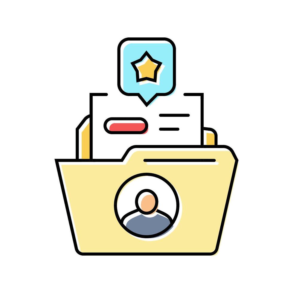 customer retention technical sales engineer color icon illustration vector
