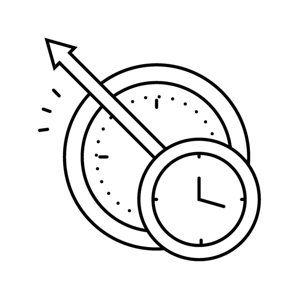 time travel unsolved mystery line icon illustration vector