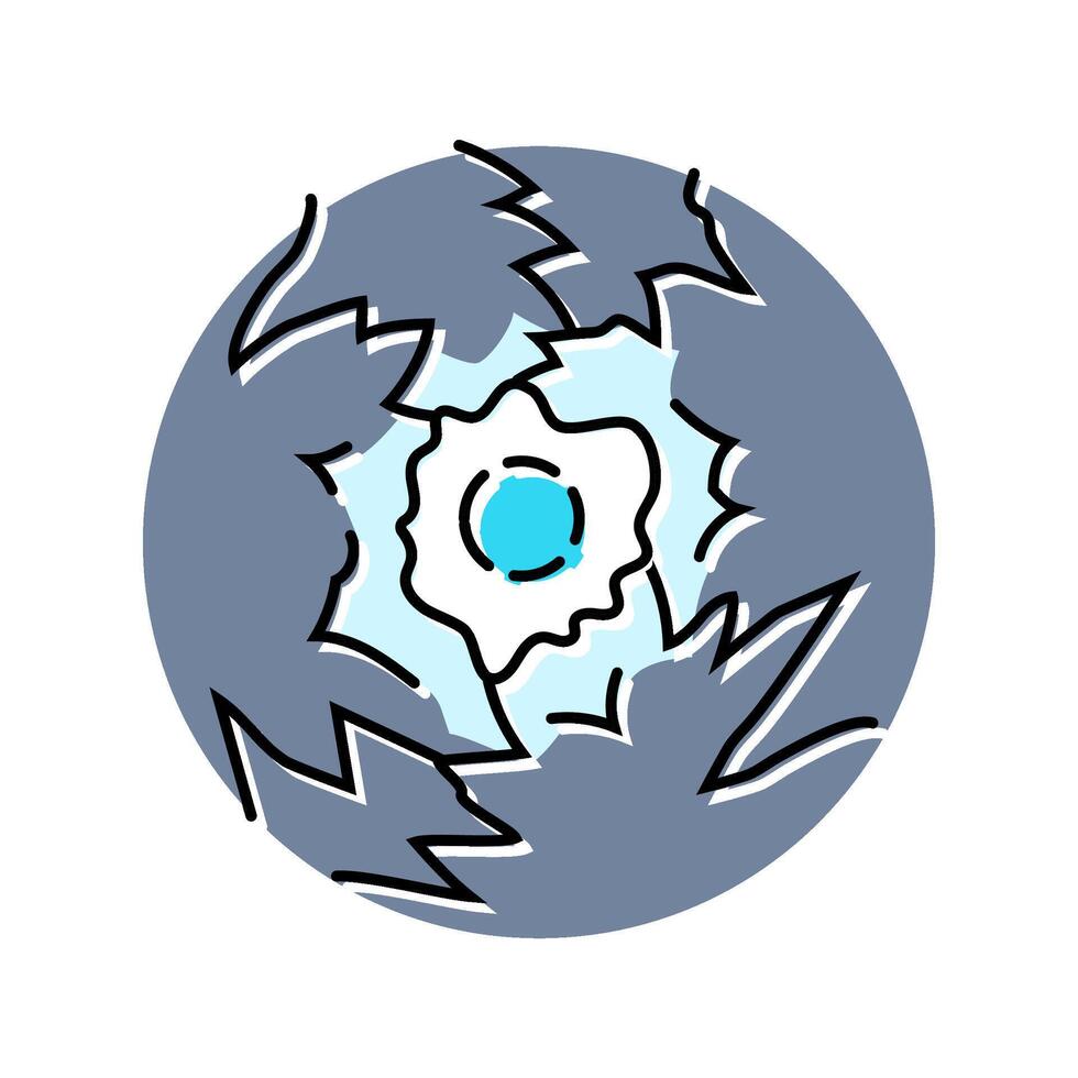 ball lightning unsolved mystery color icon illustration vector