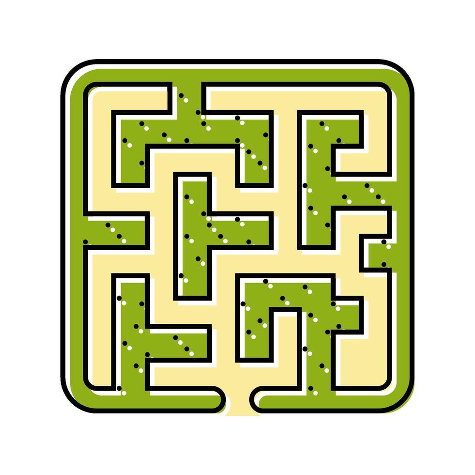 corn maze autumn color icon illustration vector