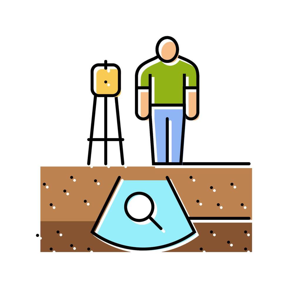 geotechnical study mining color icon illustration vector