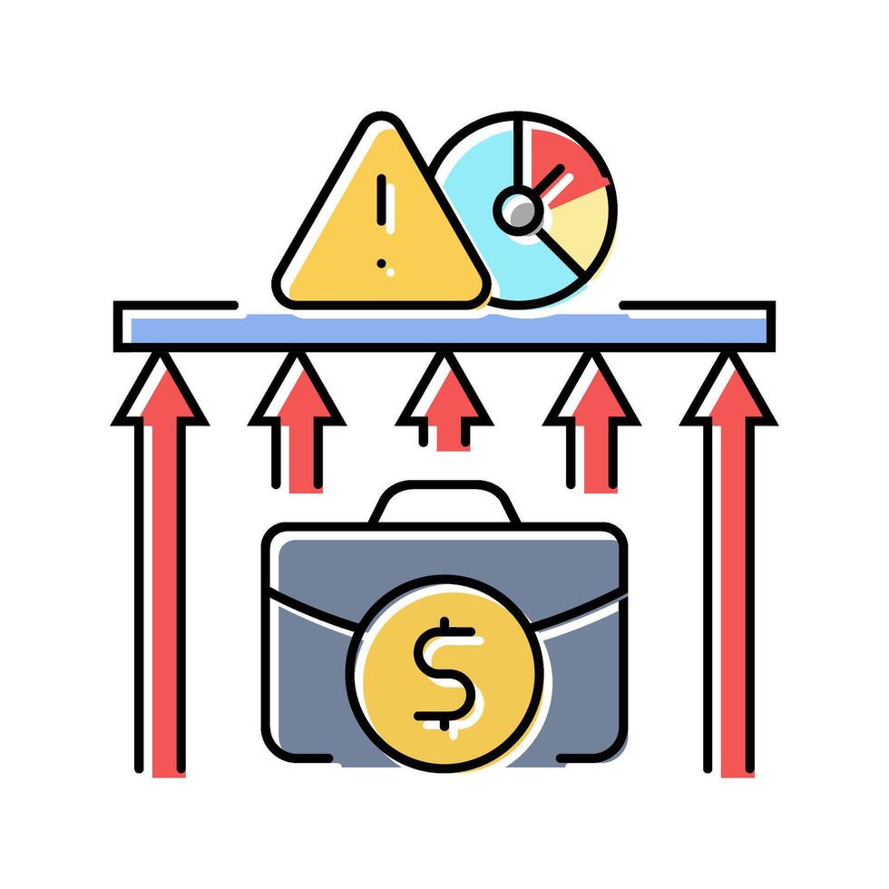 risk taking modern business color icon illustration vector