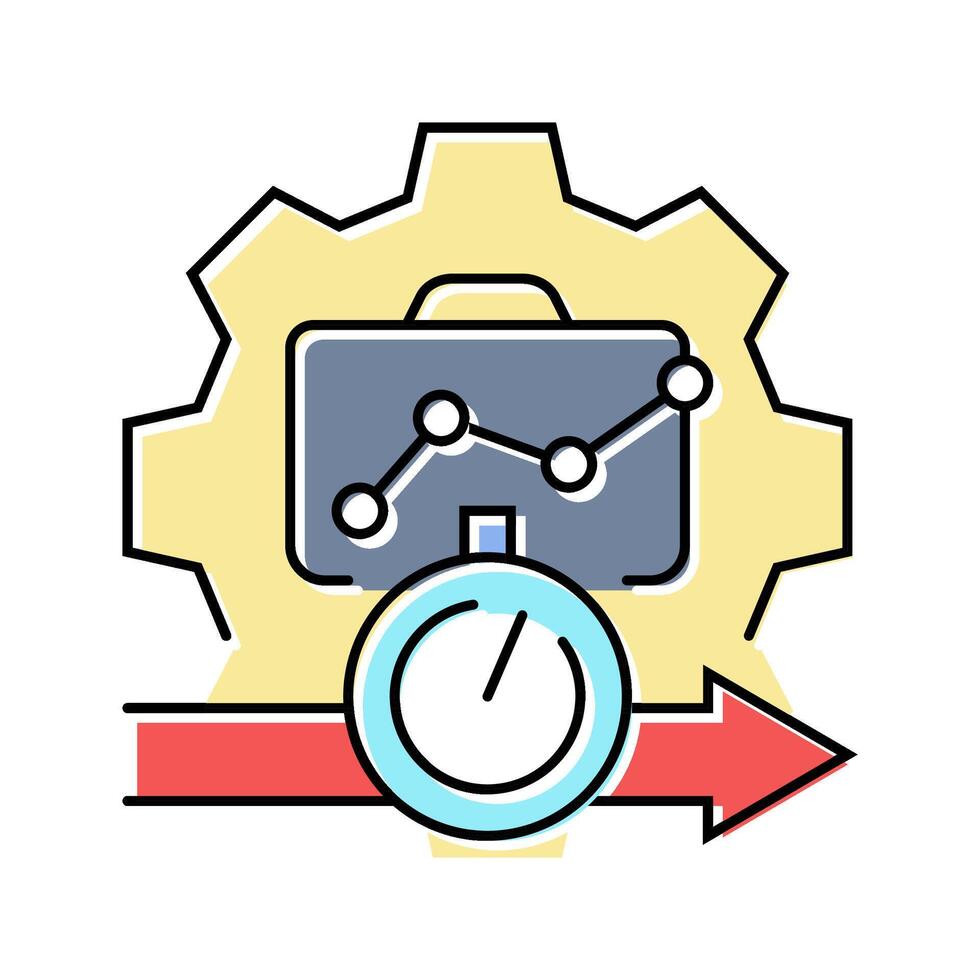 cost control modern business color icon illustration vector