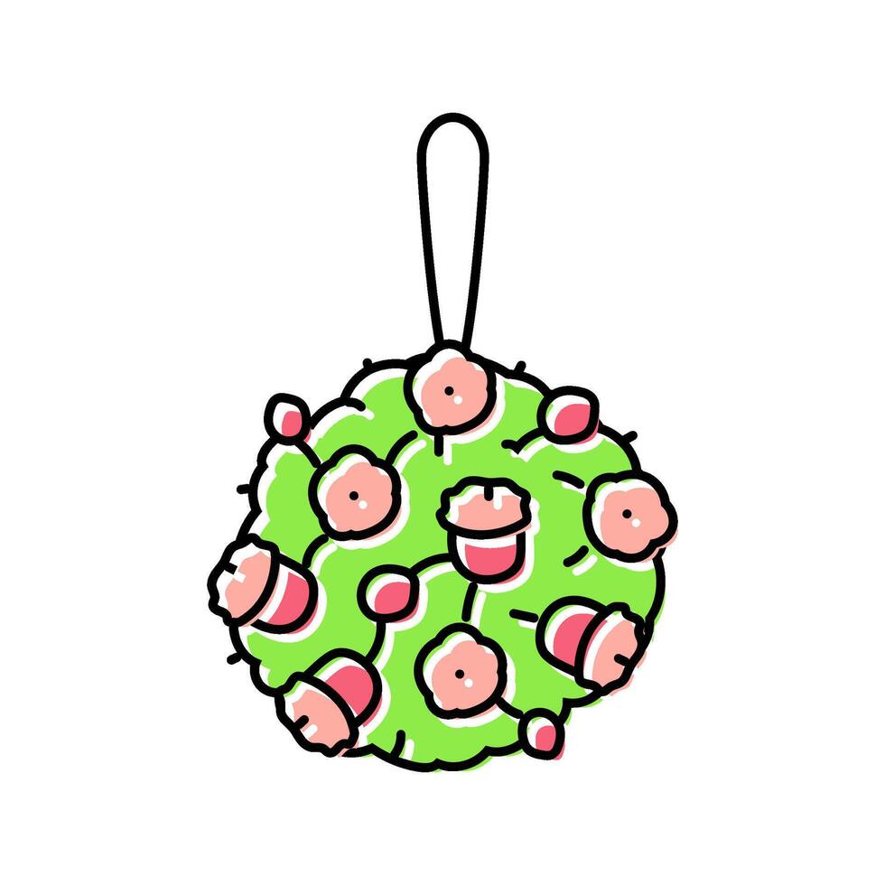 pomander bouquet flower color icon illustration vector