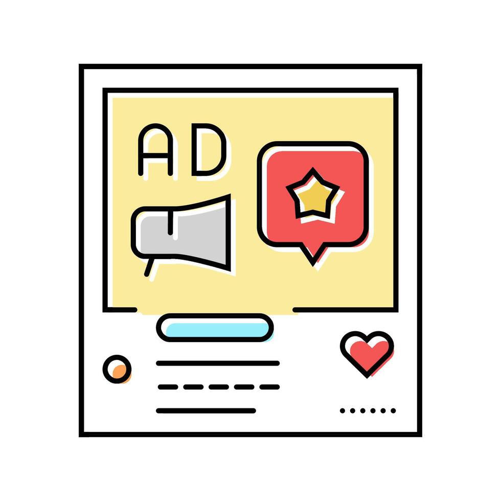 virtual events agency color icon illustration vector