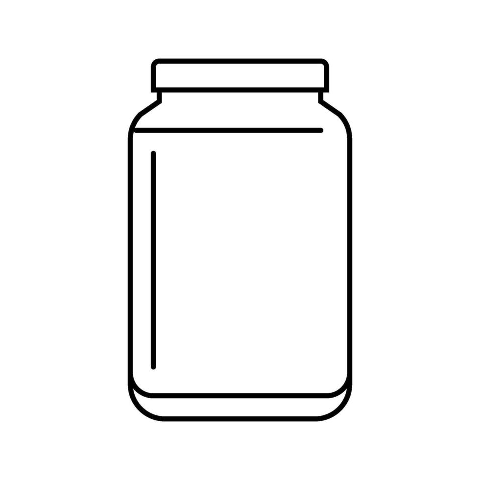 jar glass package line icon illustration vector