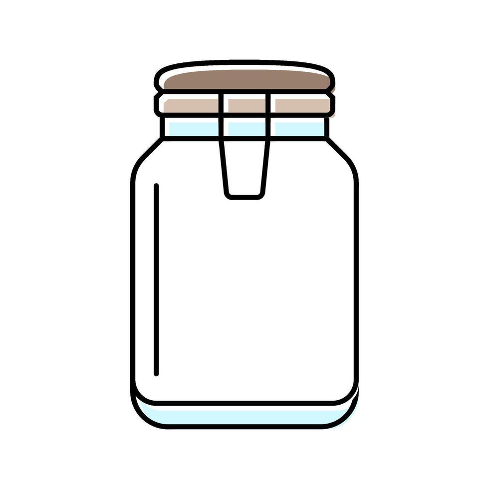 canister glass package color icon illustration vector