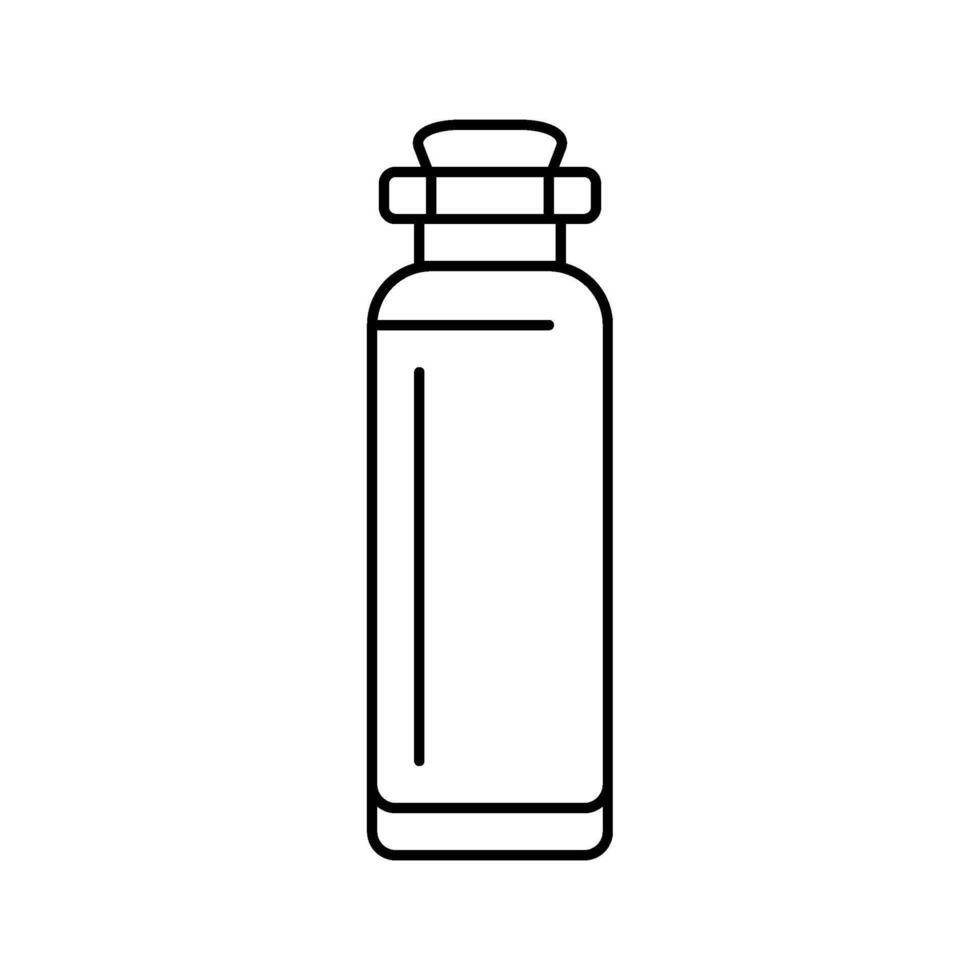 vial glass package line icon illustration vector