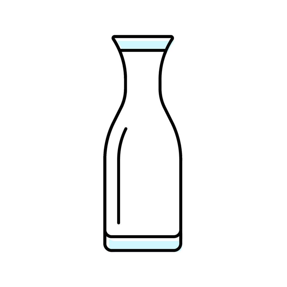 carafe glass package color icon illustration vector