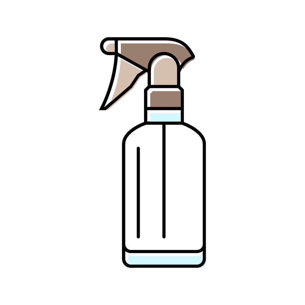 spray bottle glass package color icon illustration vector