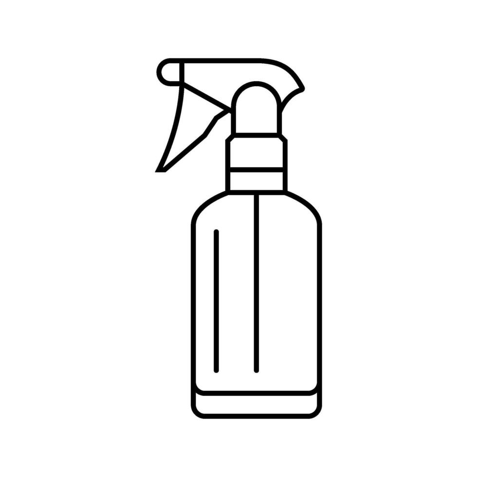 spray bottle glass package line icon illustration vector