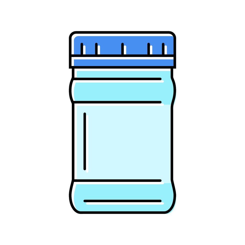 jar plastic package color icon illustration vector