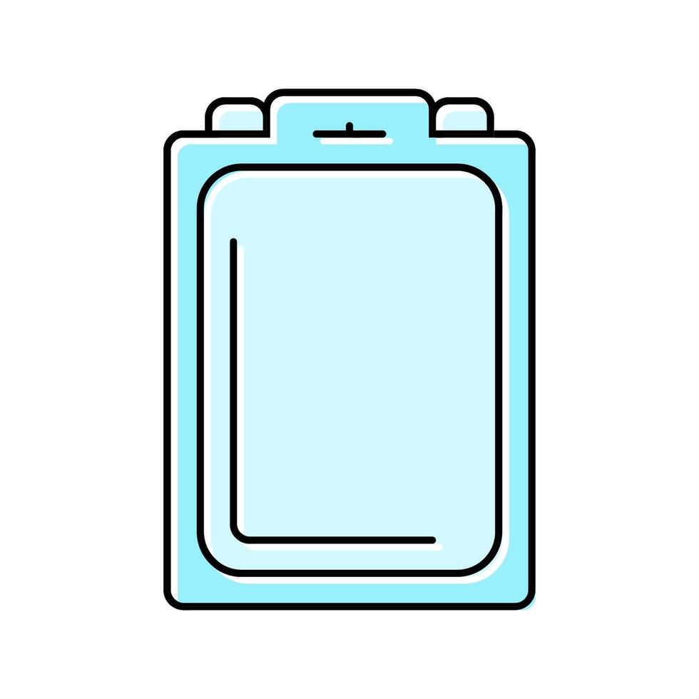clamshell package plastic package color icon illustration vector