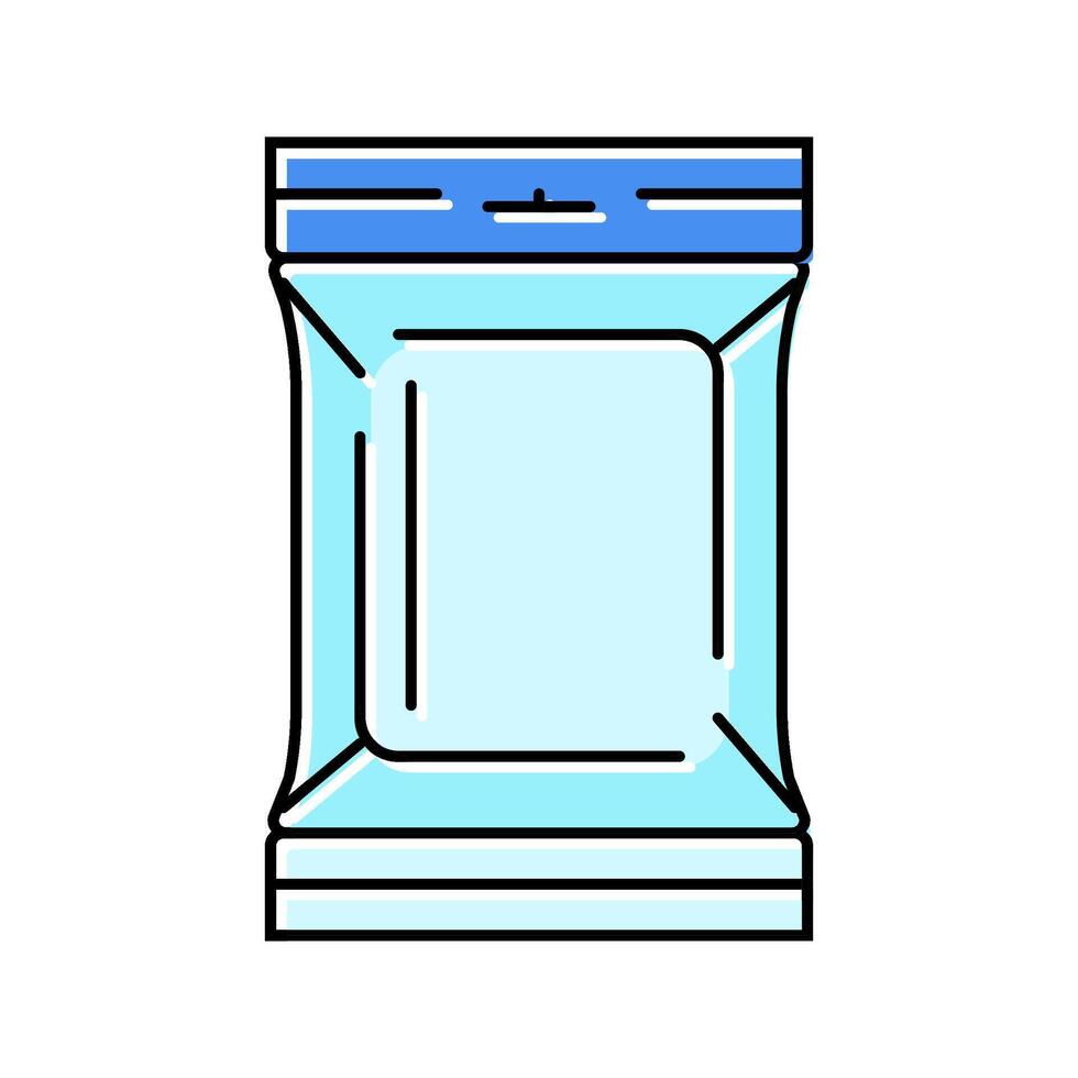 sachet plastic package color icon illustration vector