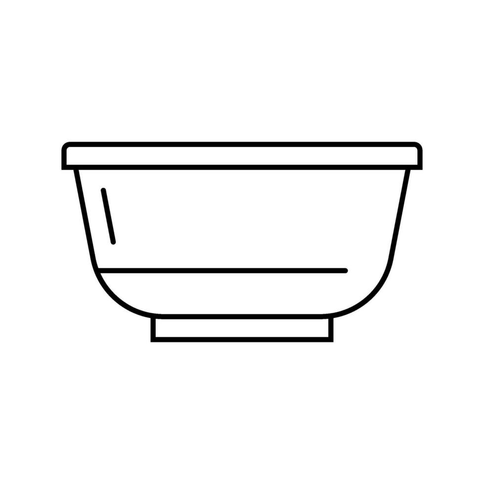tube with cap plastic package line icon illustration vector