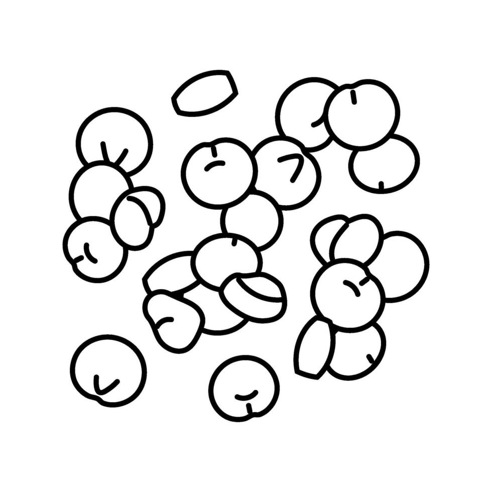 quinoa vegan food line icon illustration vector