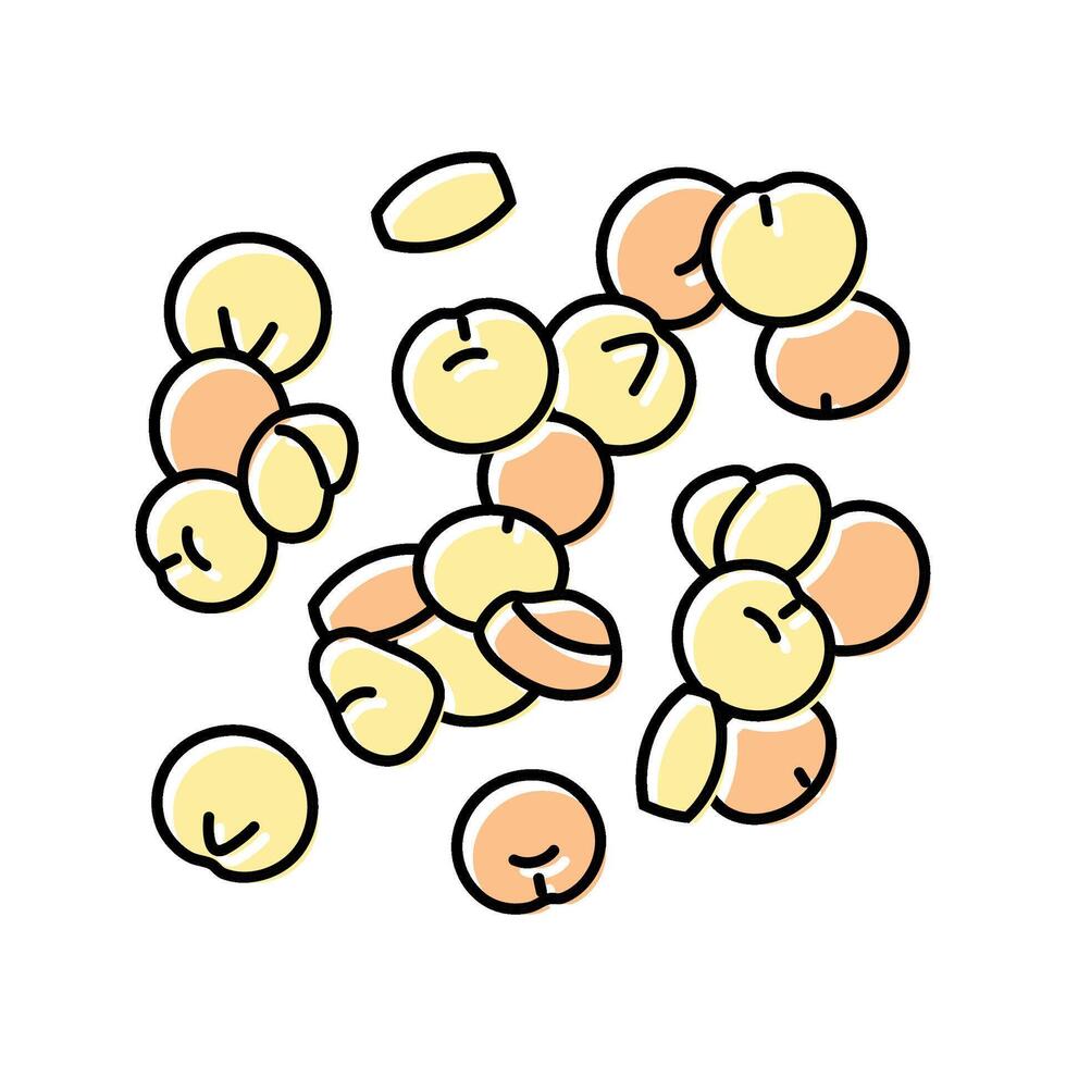 quinoa vegan food color icon illustration vector