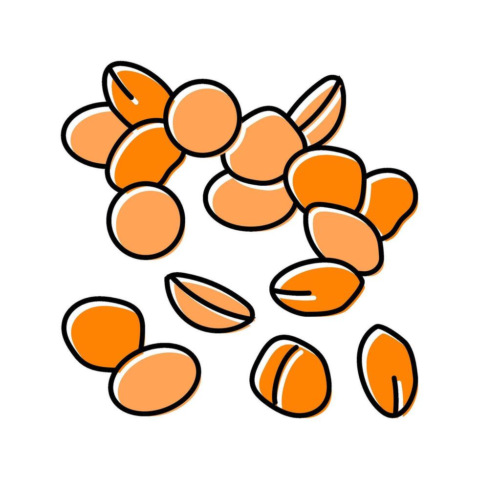plant based burger vegan food color icon illustration vector