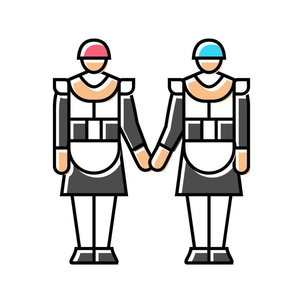 cosplayer color icon illustration vector