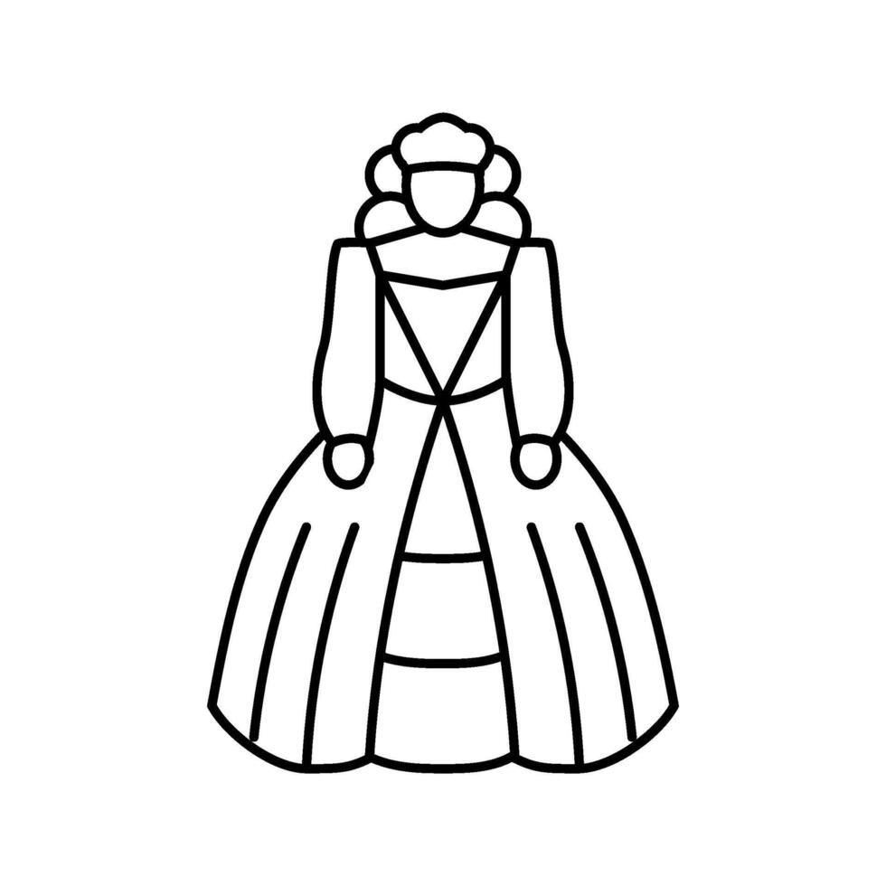sci fi cosplay line icon illustration vector