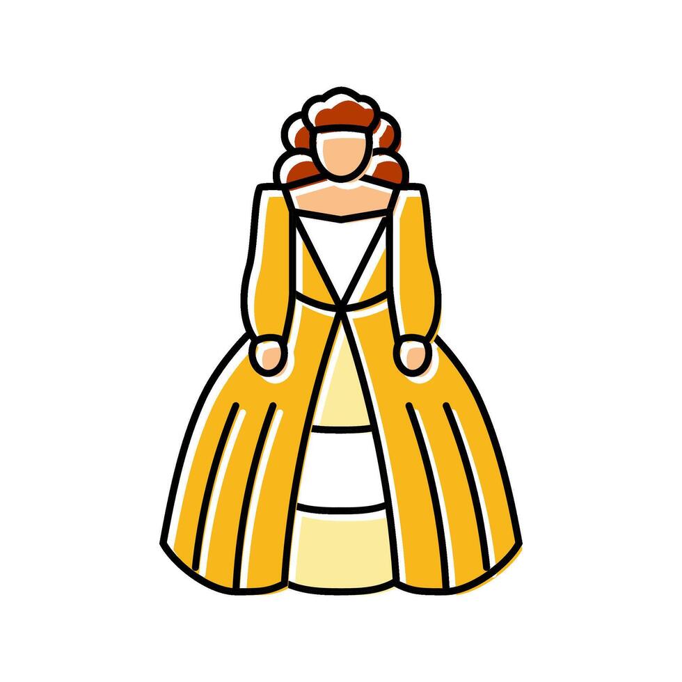 sci fi cosplay color icon illustration vector