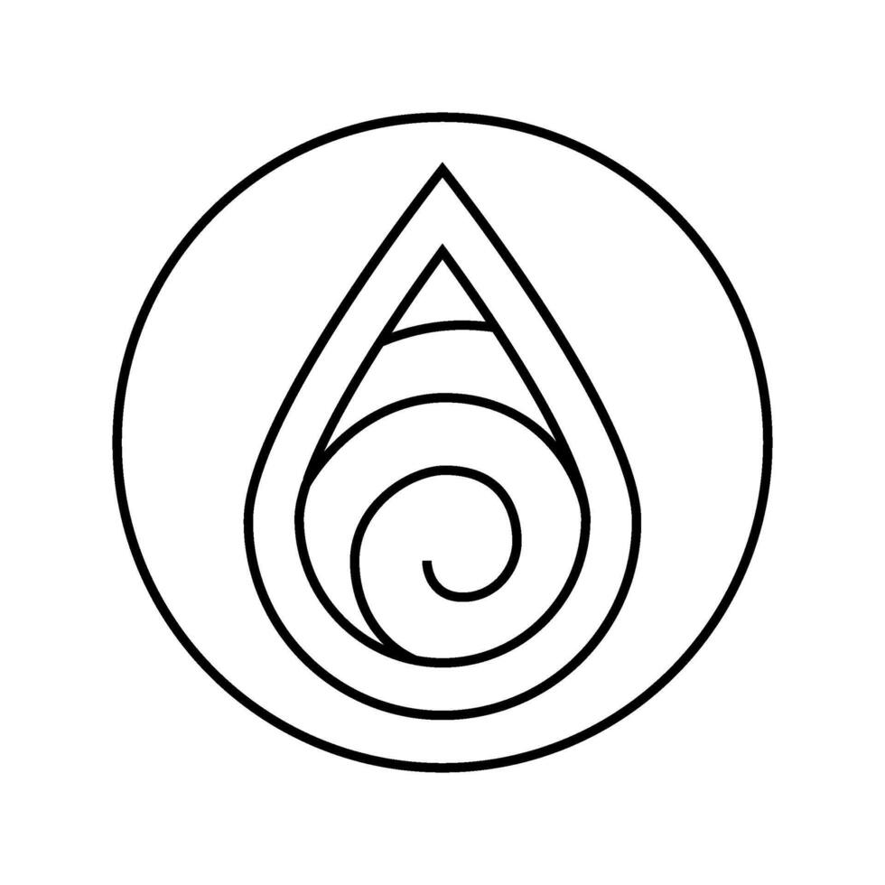 balance scale acupuncture line icon illustration vector