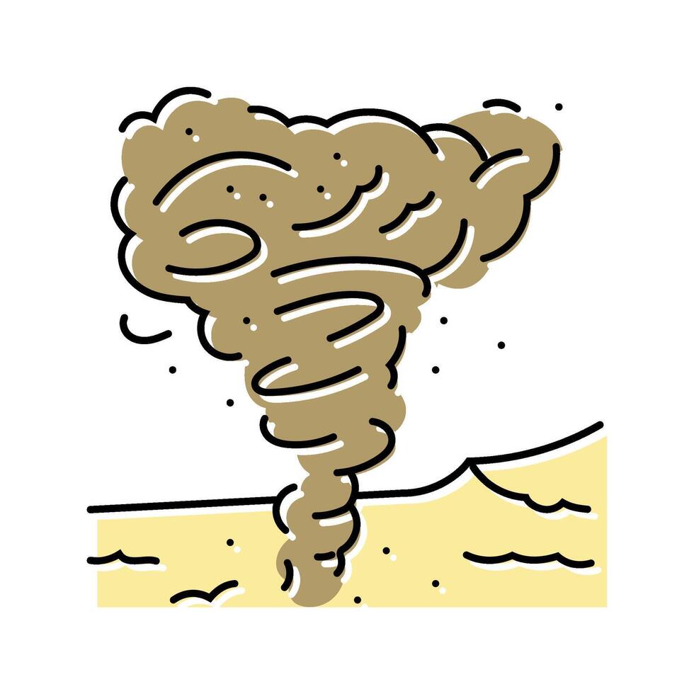 geyser weather natural phenomena color icon illustration vector
