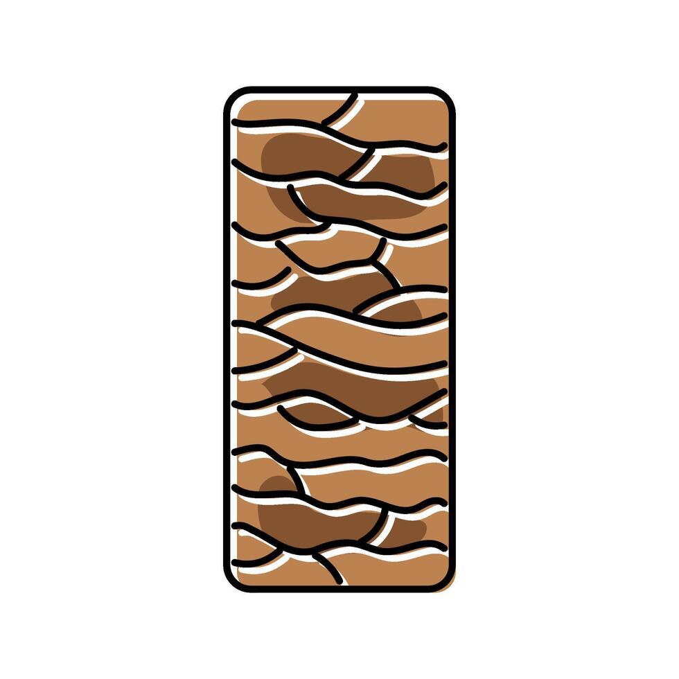 protein bar snack food color icon illustration vector