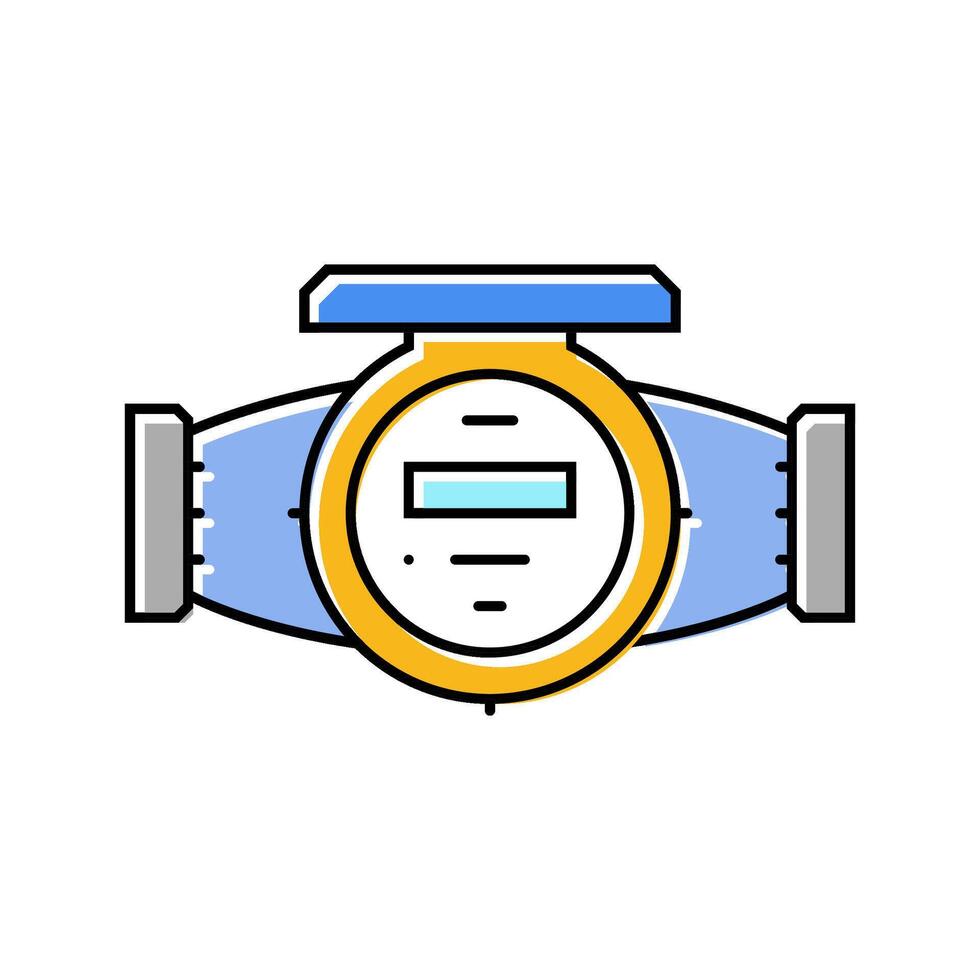 meter water saving color icon illustration vector