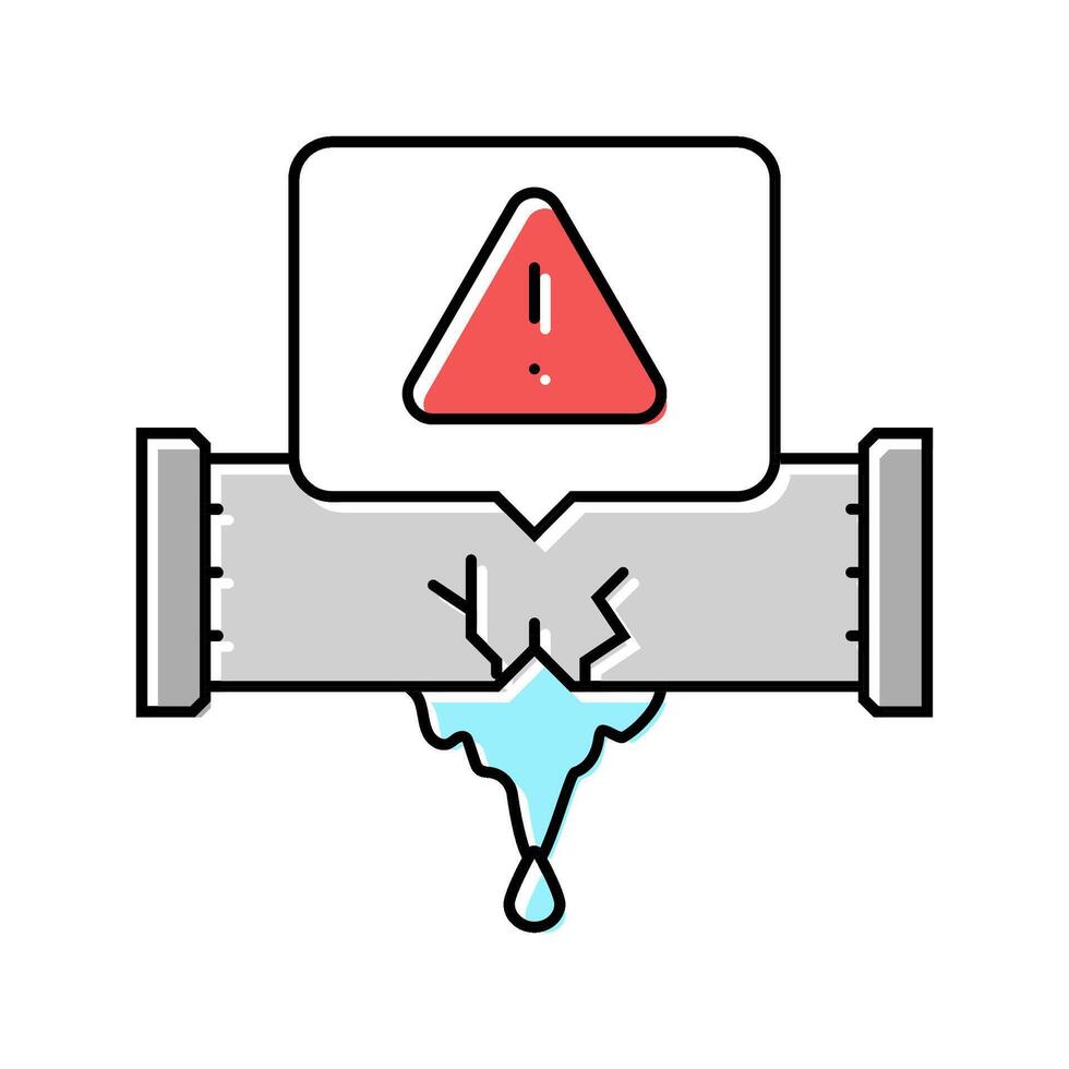 leak detection water saving color icon illustration vector