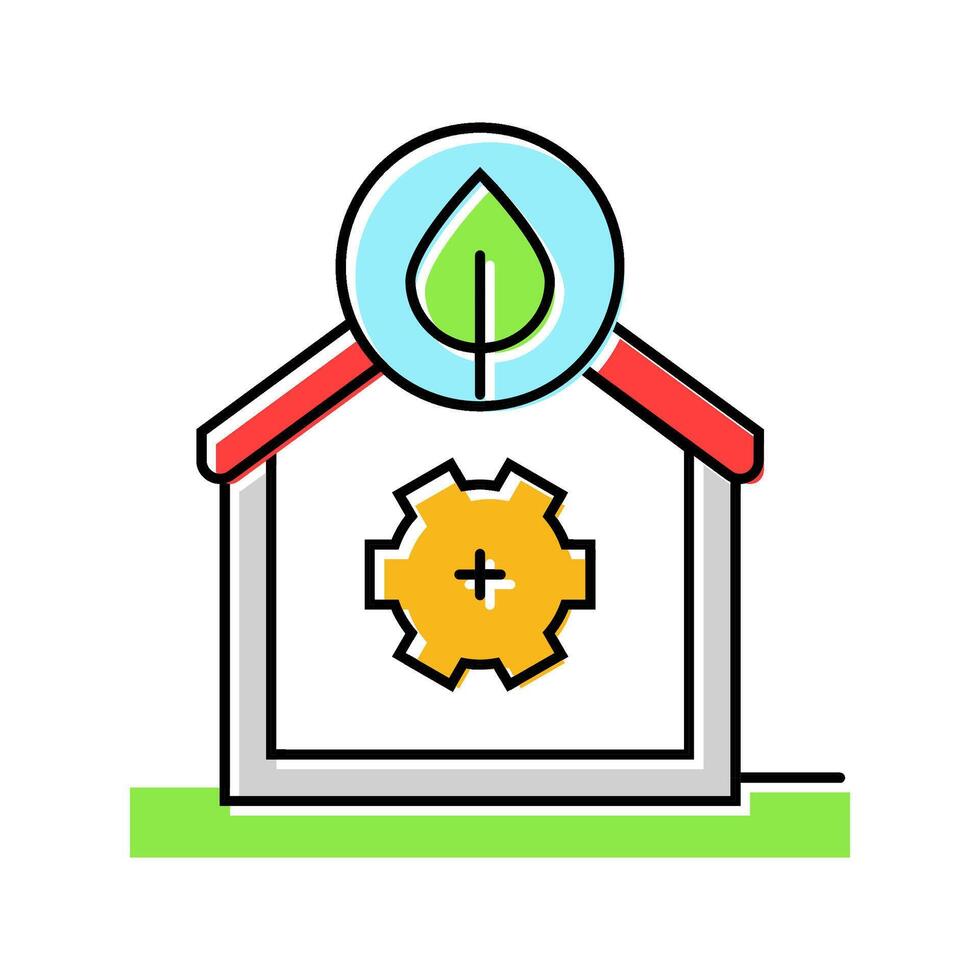 eco friendly household water saving color icon illustration vector